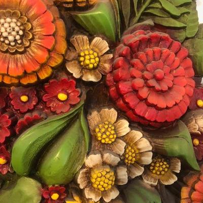 #205 Vintage resin wall plaque