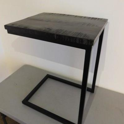Contemporary Solid Wood Top with Metal Frame Side Table 20