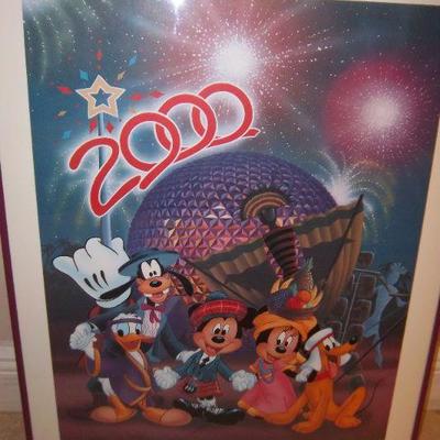 Disney.s Celebrate the future frame picture with letter of Authenticity