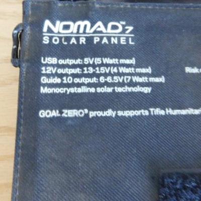 Goal Zero Nomad 7 Solar Panel Charger 