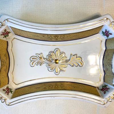 #35  ANTIQUE ITALIAN PORCELAIN VAINTY TRAY