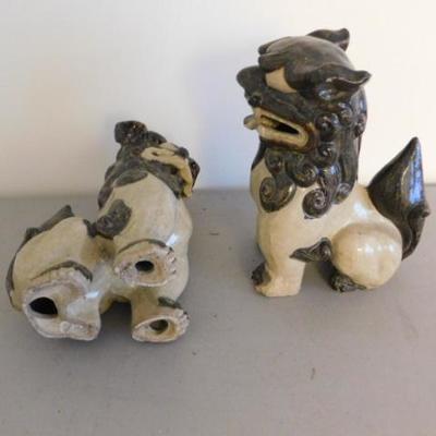 Set of Ceramic Foo Dogs 10