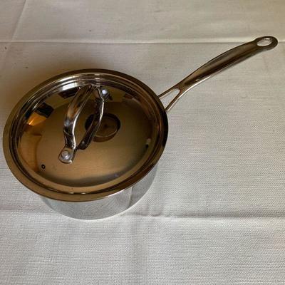 #60    CUISINART STAINLESS STEEL SAUCEPAN w/LID
