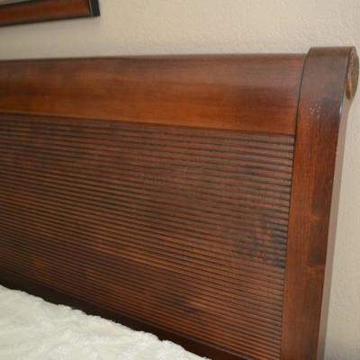 Lot 21. Ethan Allen California King Size Sleigh Bed Head and Foot board 