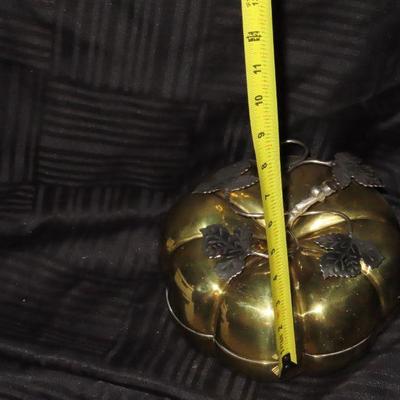 Brass Pumpkin Decor