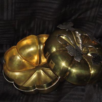 Brass Pumpkin Decor