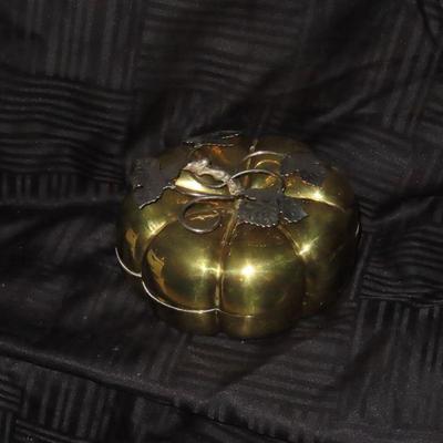 Brass Pumpkin Decor