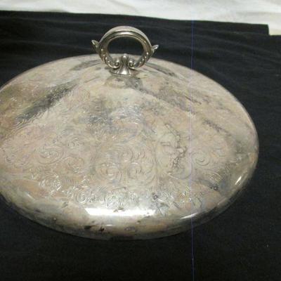 5-125  Wm Rogers Silverplate covered dish