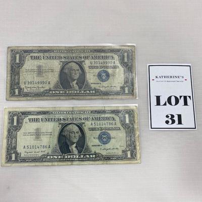 .31. Two Silver Certificates