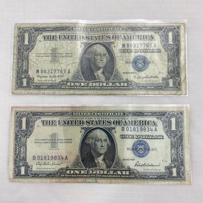 .33. Two 1957 Silver Certificates