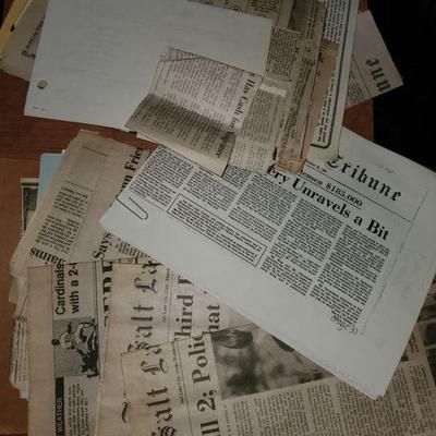 1985 Newspaper Cutouts