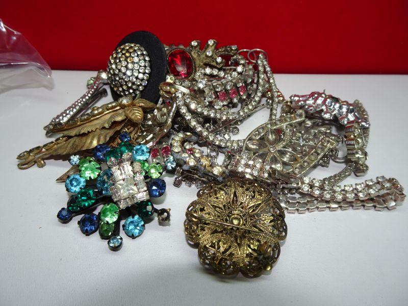 Rhinestone Crafters Lot, Use for Repair, Missing Stones