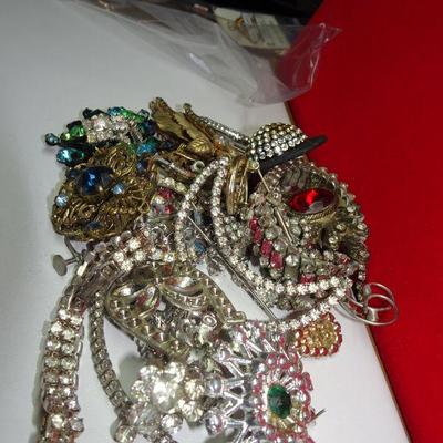 Rhinestone Crafters Lot, Use for Repair, Missing Stones 