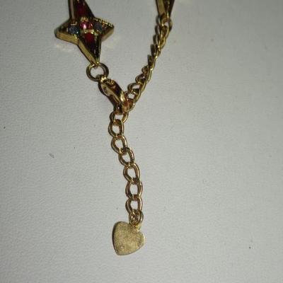 Gold Tone Rhinestone Cross Bracelet, It's Really Pretty! 