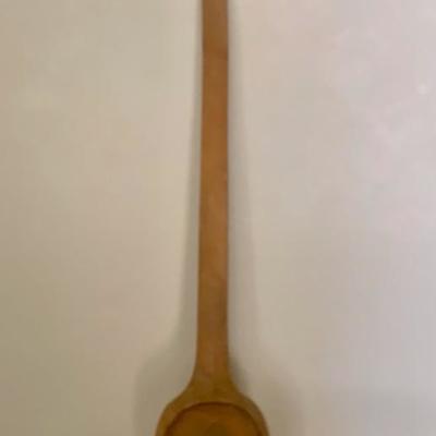 Lot 23 - Large Vintage Wooden Spoon Hand Carved Farmhouse