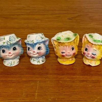 Lot 25 - Vintage Anthropomorphic Salt and Pepper Shakers