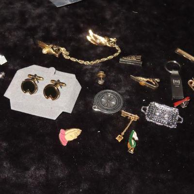 Tie clips and pins