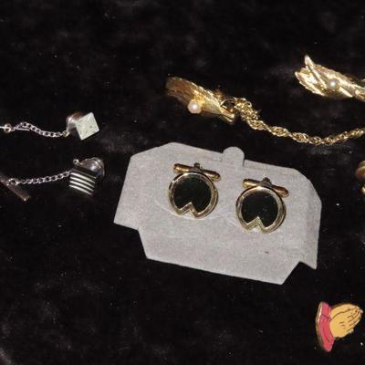 Tie clips and pins