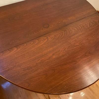 143: Bartley Collection Cherry Oval Drop Leaf Table 