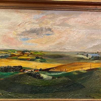 151: Original Oil on Board of Landscape by Glen Ranney 