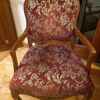 153: Upholstered French Chair 