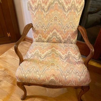 154: Vintage Upholstered Arm Chair 