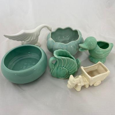 .78. Six Art Pottery Pieces