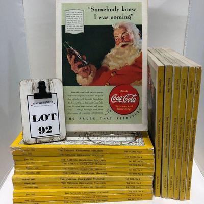 .92. 1940s National Geographics (Coca-Cola)