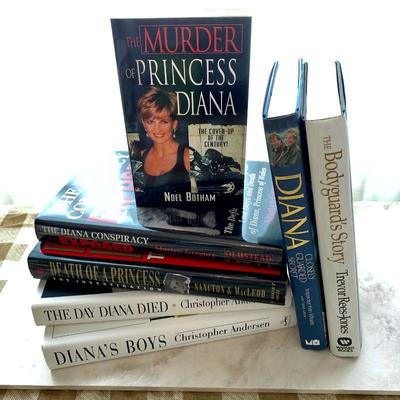 #65  HARD COVER BOOKS ABOUT PRINCESS DIANA DEATH
