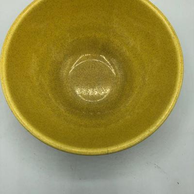Vintage Speckled Yellow Mixing Bowl