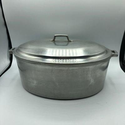 Vintage Aluminum Miracle Maid Cookware Roasting Pan with Lid