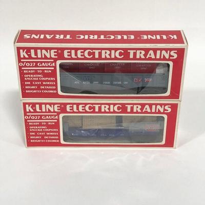 .124. Two K-Line Electric Train Cars