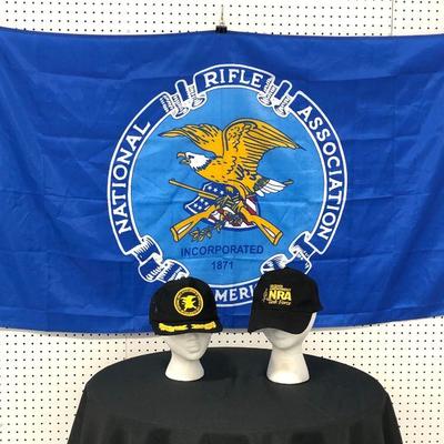 .125. NRA Hats & Flag
