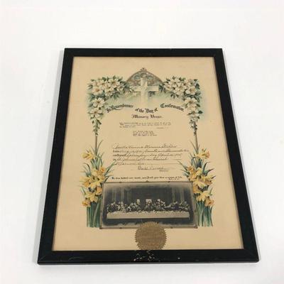 .143. 1935 Confirmation Certificate