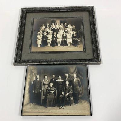 .145. Framed Confirmation Photo & Cheerful Family