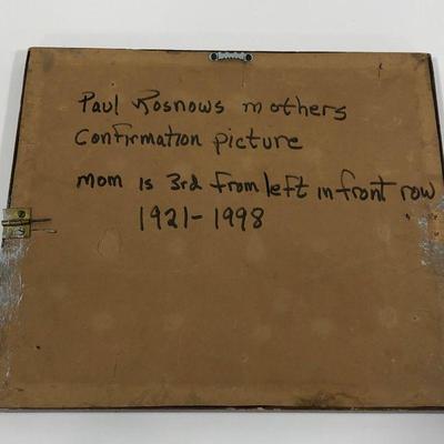 .145. Framed Confirmation Photo & Cheerful Family