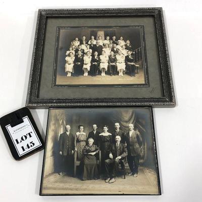 .145. Framed Confirmation Photo & Cheerful Family