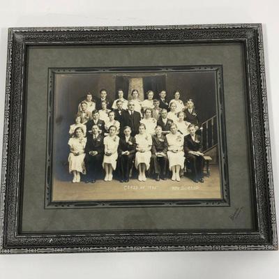 .145. Framed Confirmation Photo & Cheerful Family