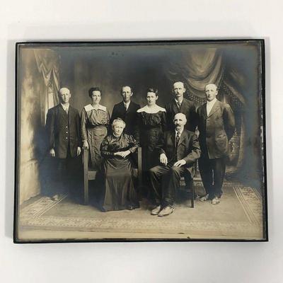 .145. Framed Confirmation Photo & Cheerful Family