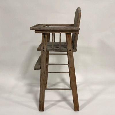 .144. Rustic Child's High Chair