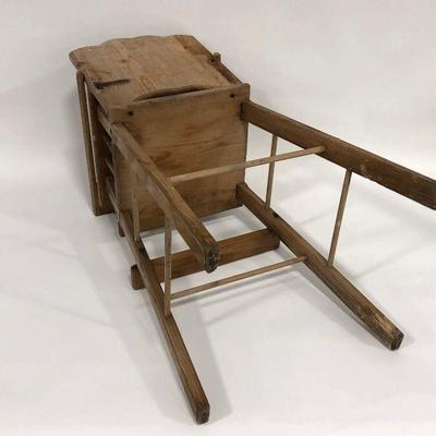 .144. Rustic Child's High Chair