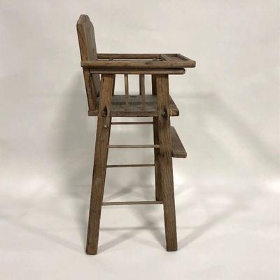.144. Rustic Child's High Chair