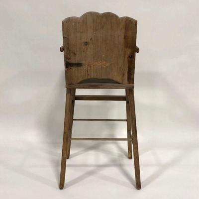 .144. Rustic Child's High Chair