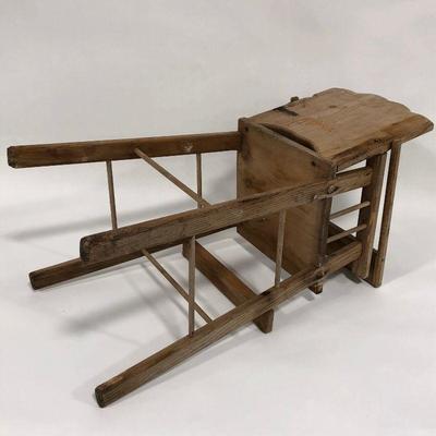 .144. Rustic Child's High Chair