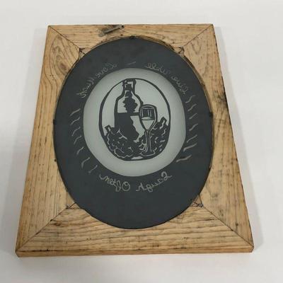 .146. Religious Hand Etched Mirrors