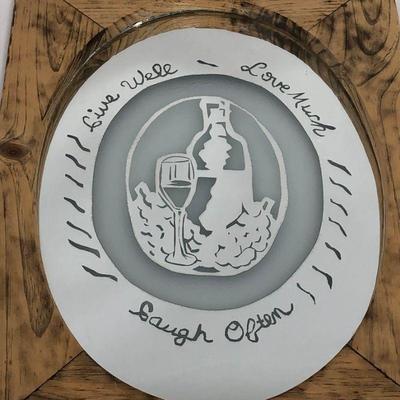 .146. Religious Hand Etched Mirrors