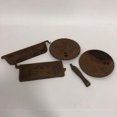 .147. Cast Iron Stove Pieces