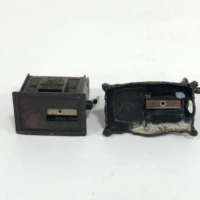 .152. Lot of 2 Die-Cast Pencil Sharpeners