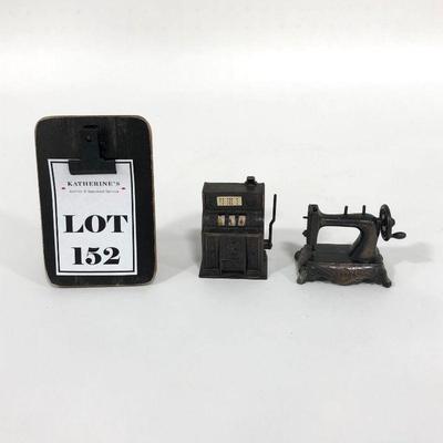 .152. Lot of 2 Die-Cast Pencil Sharpeners