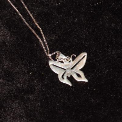 Sterling Butterfly Necklace